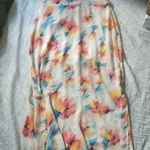 Lush watercolor skirt size large
